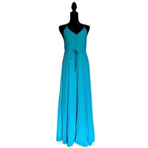 Teal Victoria Secret pleated Maxi dress